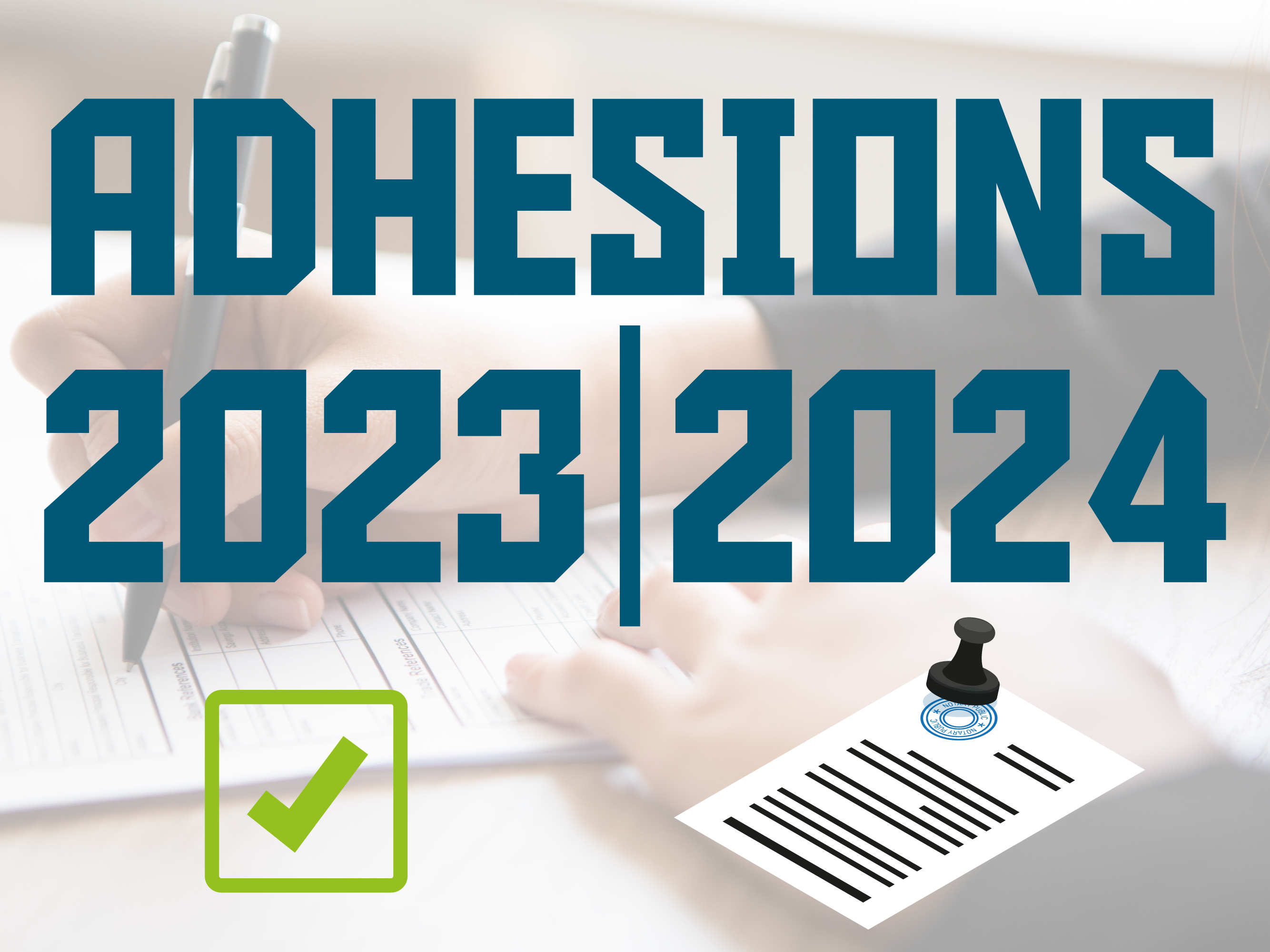 Adhésions 2023/2024 ouvertes